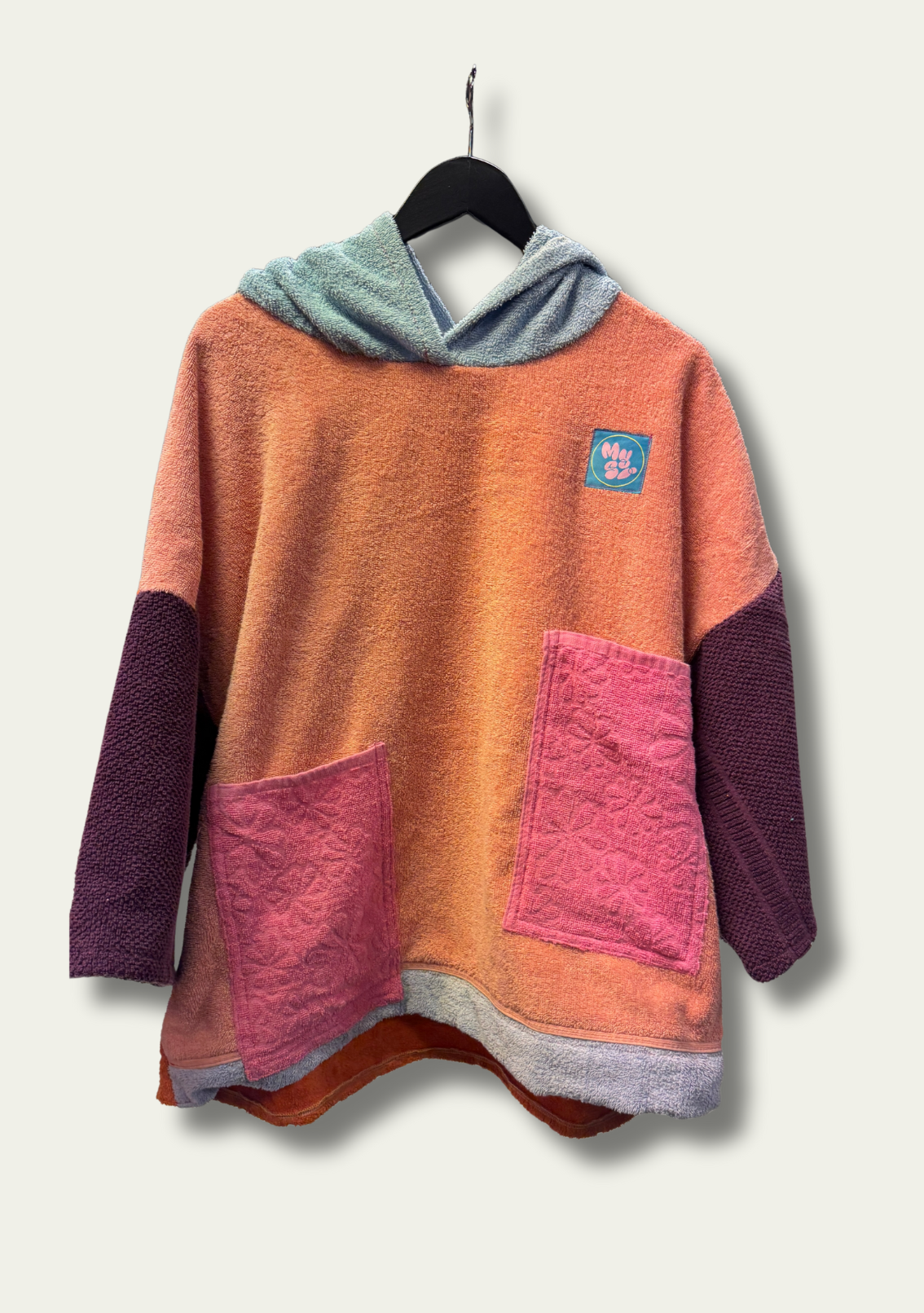 Mysi hettegenser - Rosa/orange