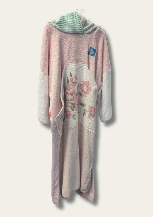 Mysi poncho - Hvit/Rosa