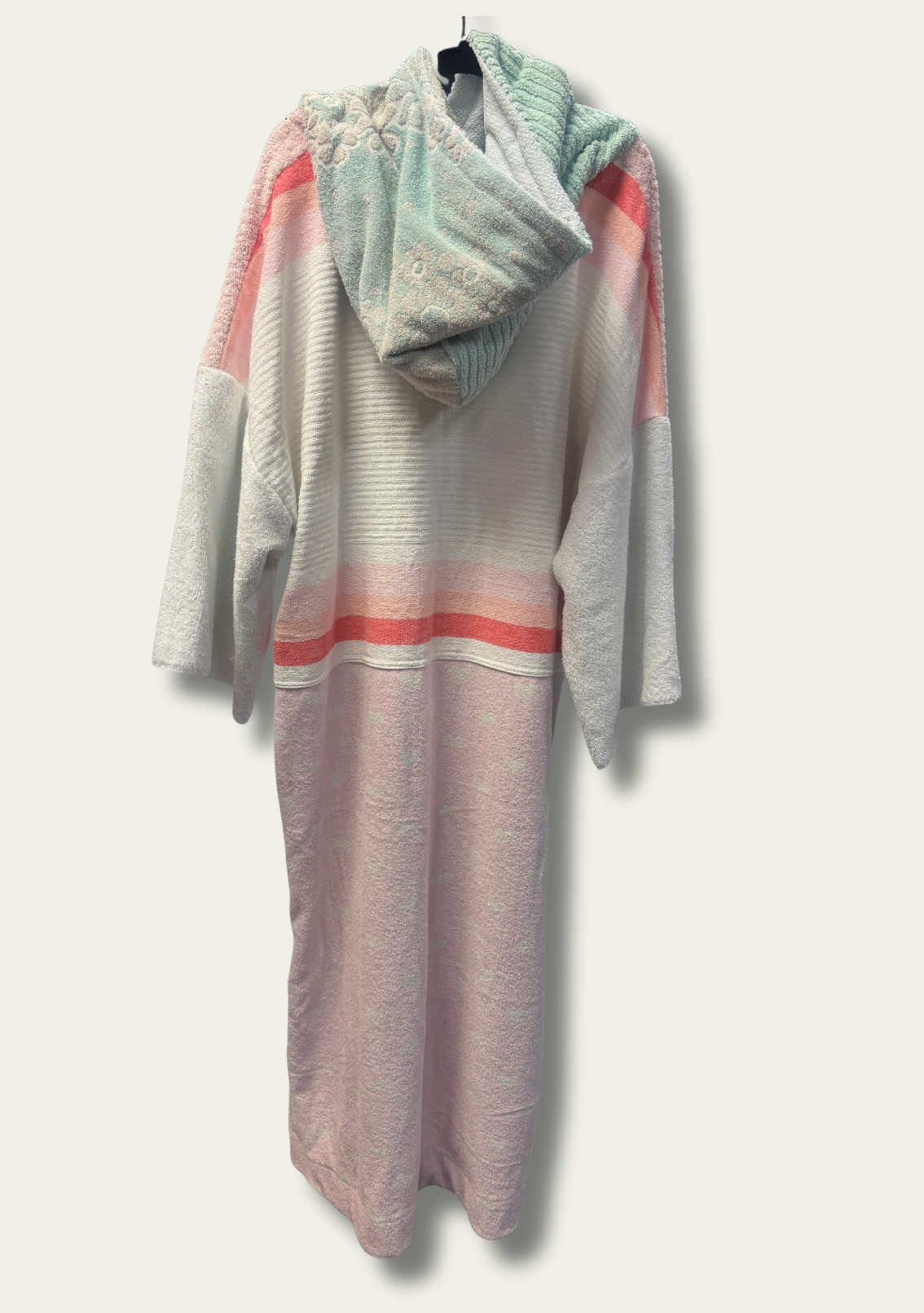 Mysi poncho - Hvit/Rosa
