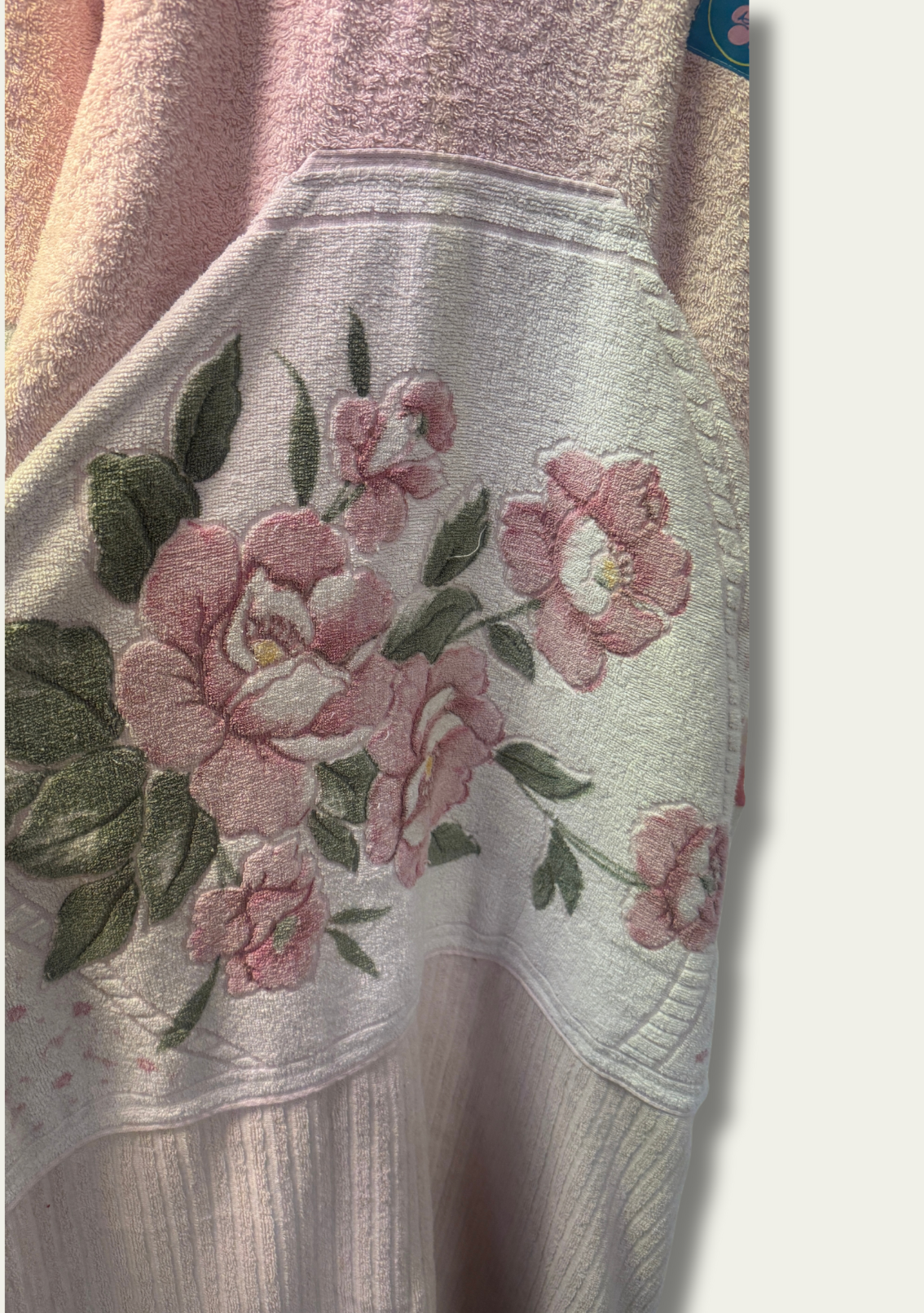 Mysi poncho - Hvit/Rosa