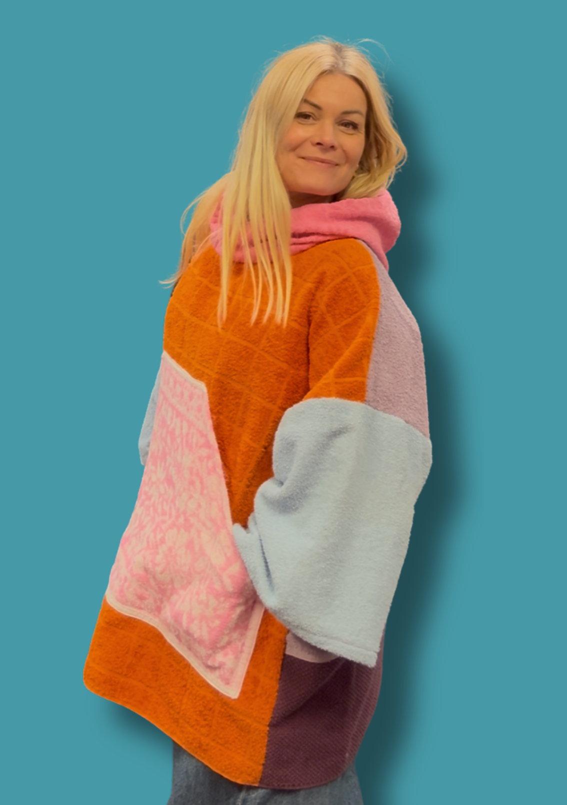 Mysi hettegenser - orange