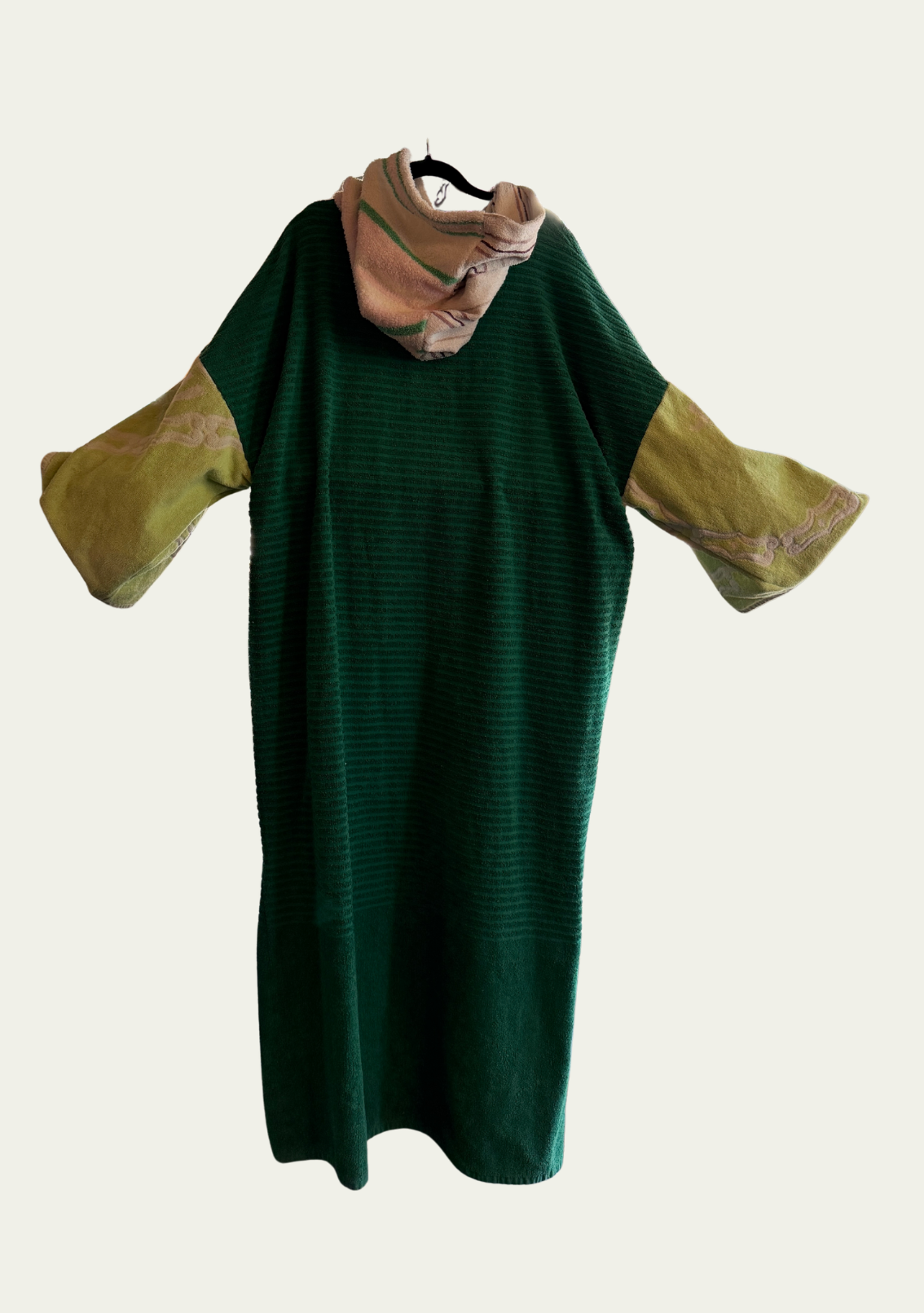 Mysi poncho - Green Flower pocket