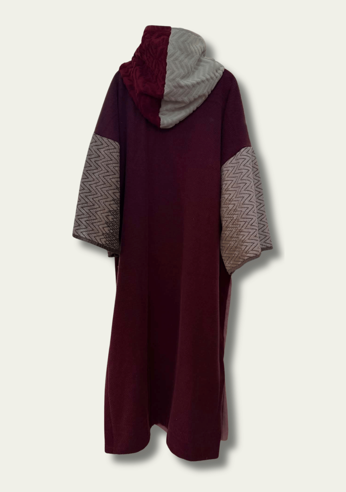 Mysi poncho - Rød Rosa Blomster