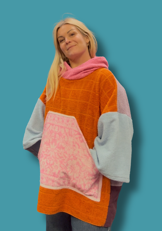 Mysi hettegenser - orange