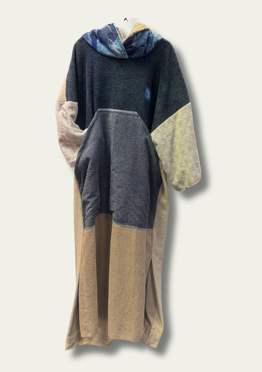 Mysi poncho - Beige blå drøm