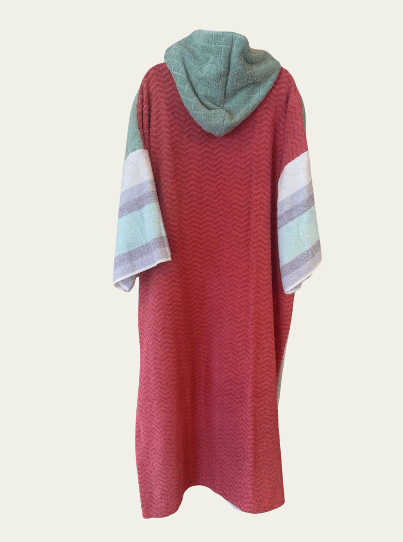 Mysi poncho - Turkis Striper
