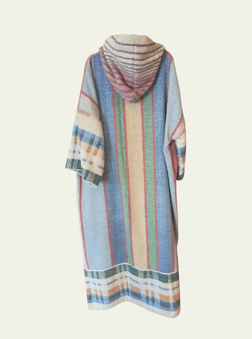 Mysi poncho - Rosa Med Striper