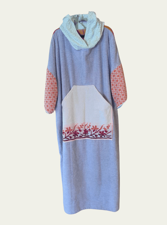 Mysi poncho - Rosa Blomst Lilla kropp