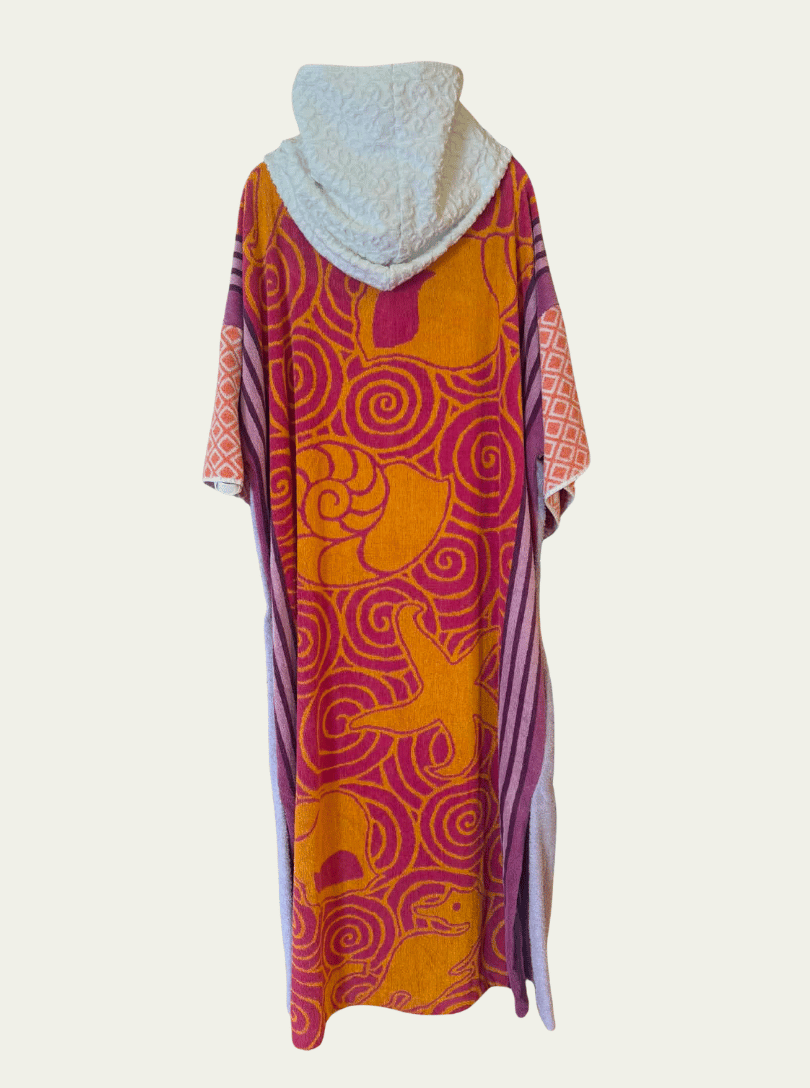 Mysi poncho - Rosa Blomst Lilla kropp