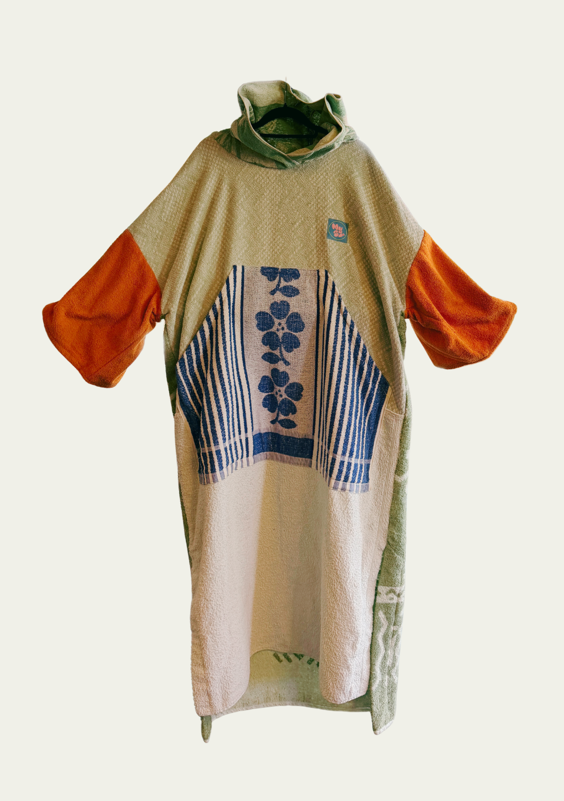 Mysi poncho - Blue Flower