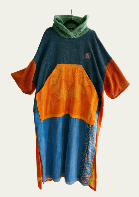 Mysi poncho - Blue on top