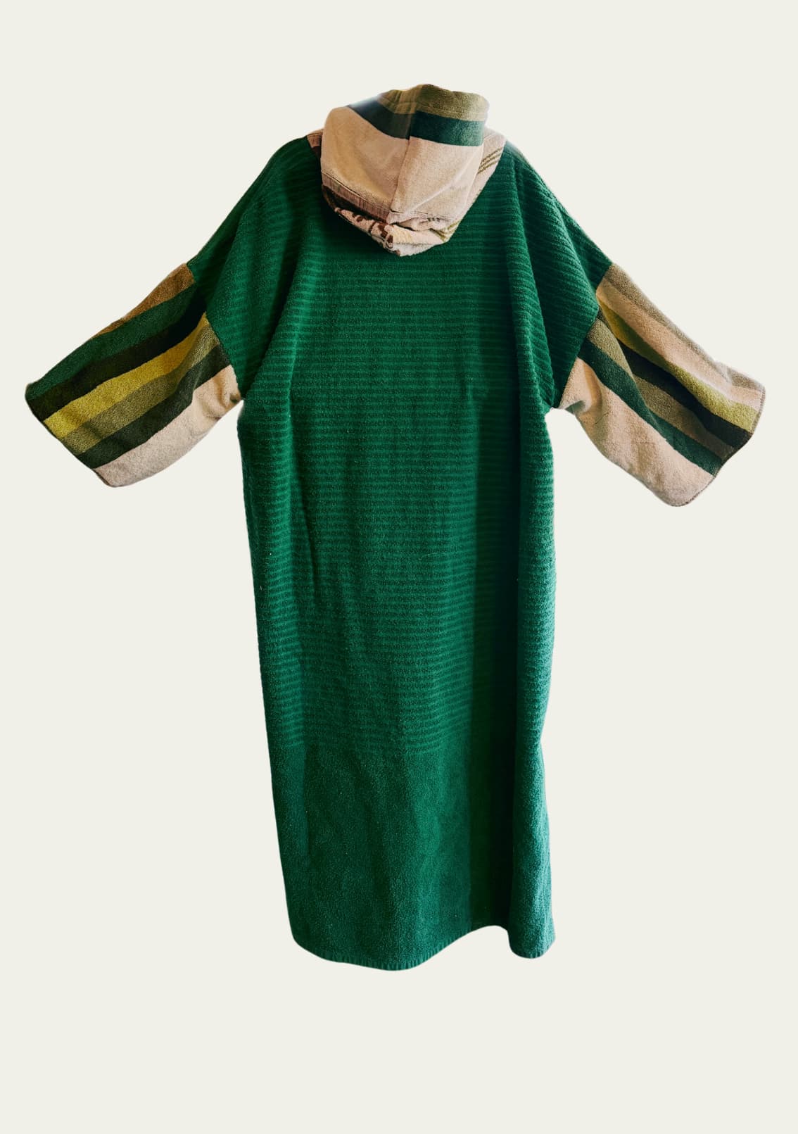 Mysi poncho - Green stripe