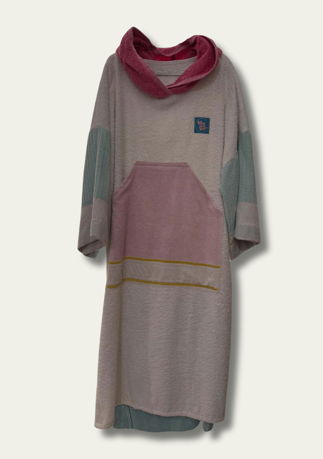 Mysi poncho - Hvit Rosa Hette