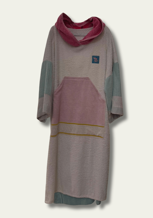 Mysi poncho - Hvit Rosa Hette